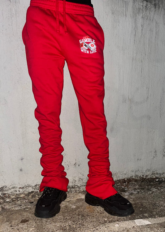 Red Extended Sweatpants